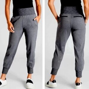 Athleta Charcoal High-Waisted Joggers
